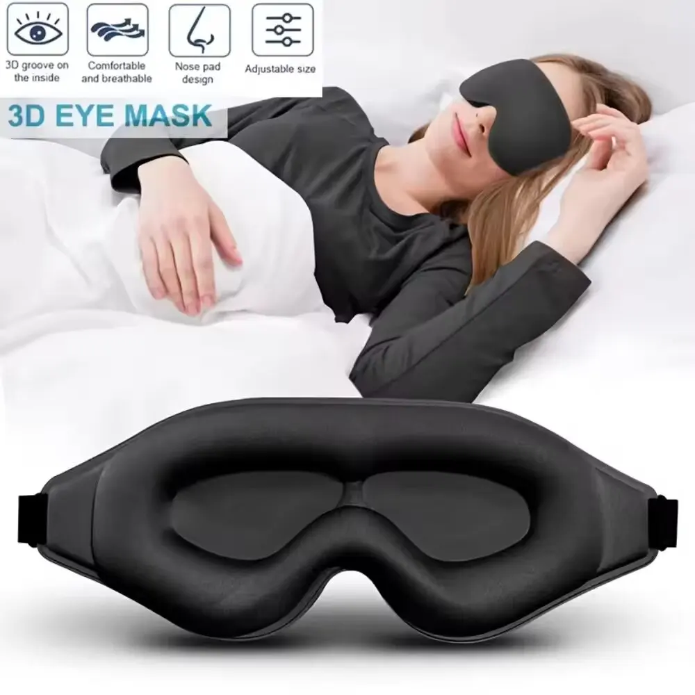 3D Printing Mask - 3D-oogmasker, comfortabel en ademend slaapmasker met