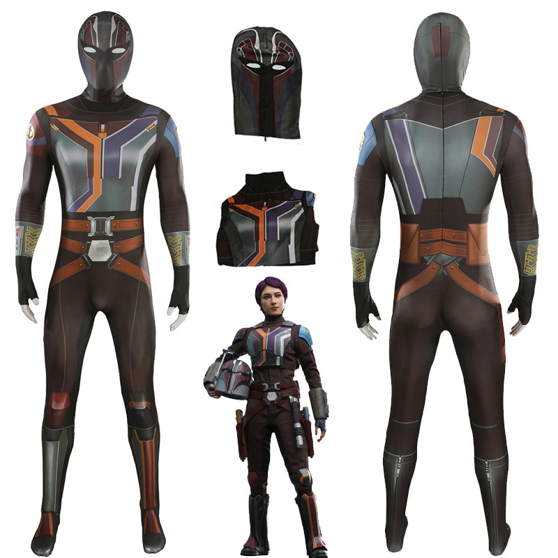 3D Printing Mask - Sabine Wren Cosplay Kostuum 3D Jumpsuit