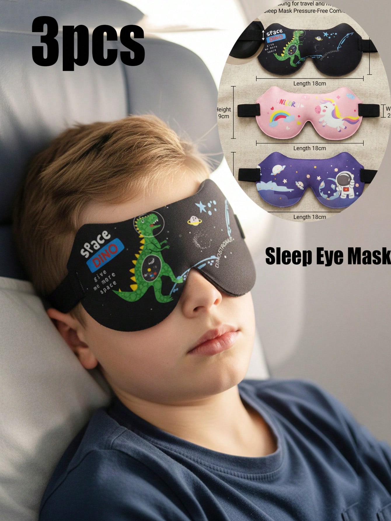 3D Printing Mask - 3 stuks kinderen volwassenen 3D stereo