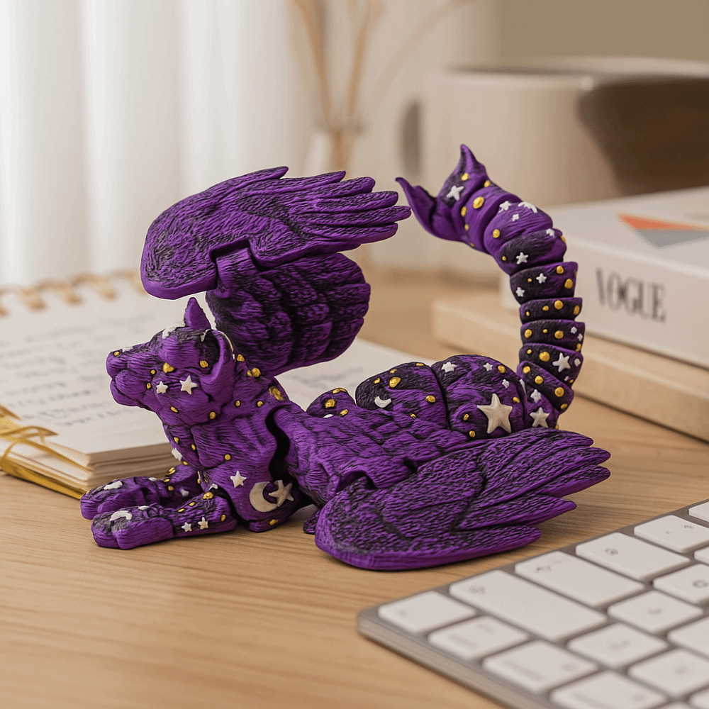 3D Printing Simulator - Beweegbare 3D-geprinte leeuw, creatief ontwerp, simulatie
