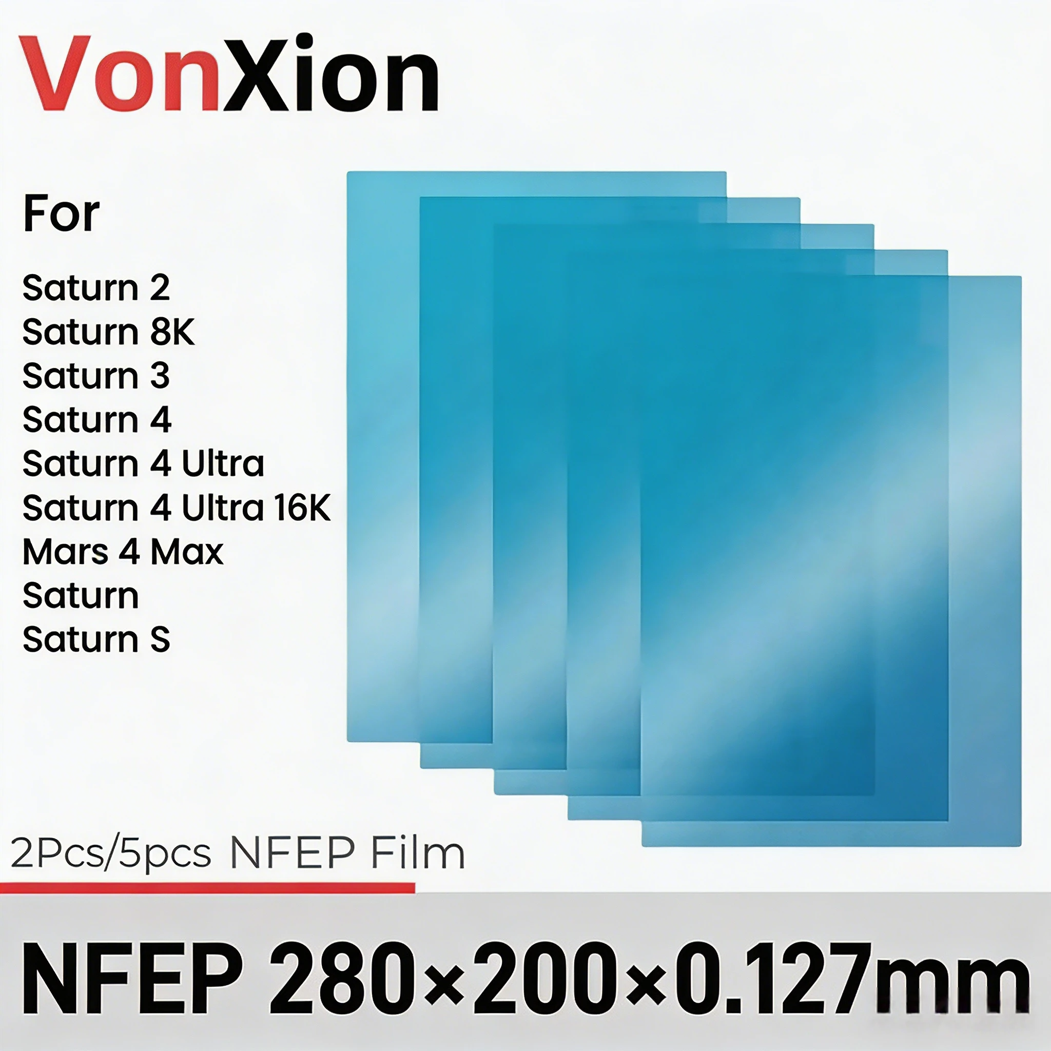 3D Printer Resin - Vonxion NFEP Release Film 280x200x0.127mm voor