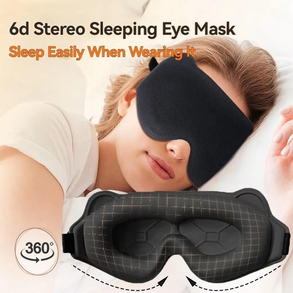 3D Printing Mask - Nieuw 3D-slaapoogmasker Stereoscopisch lichtblokkerend slaapoogmasker voor