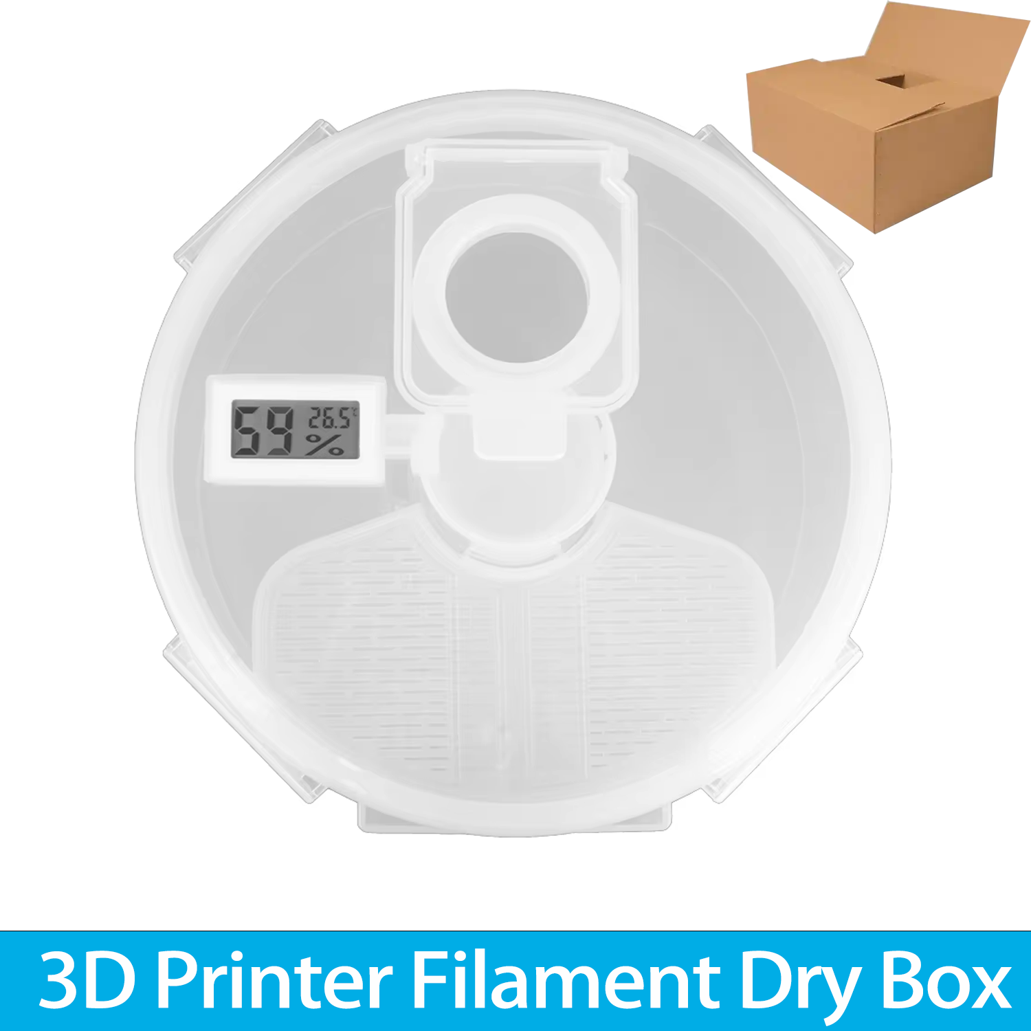 3D Printing Nylon Filament - 3D-printer 1KG PLA-filamentdoos Stofdicht Anti-vocht PETG