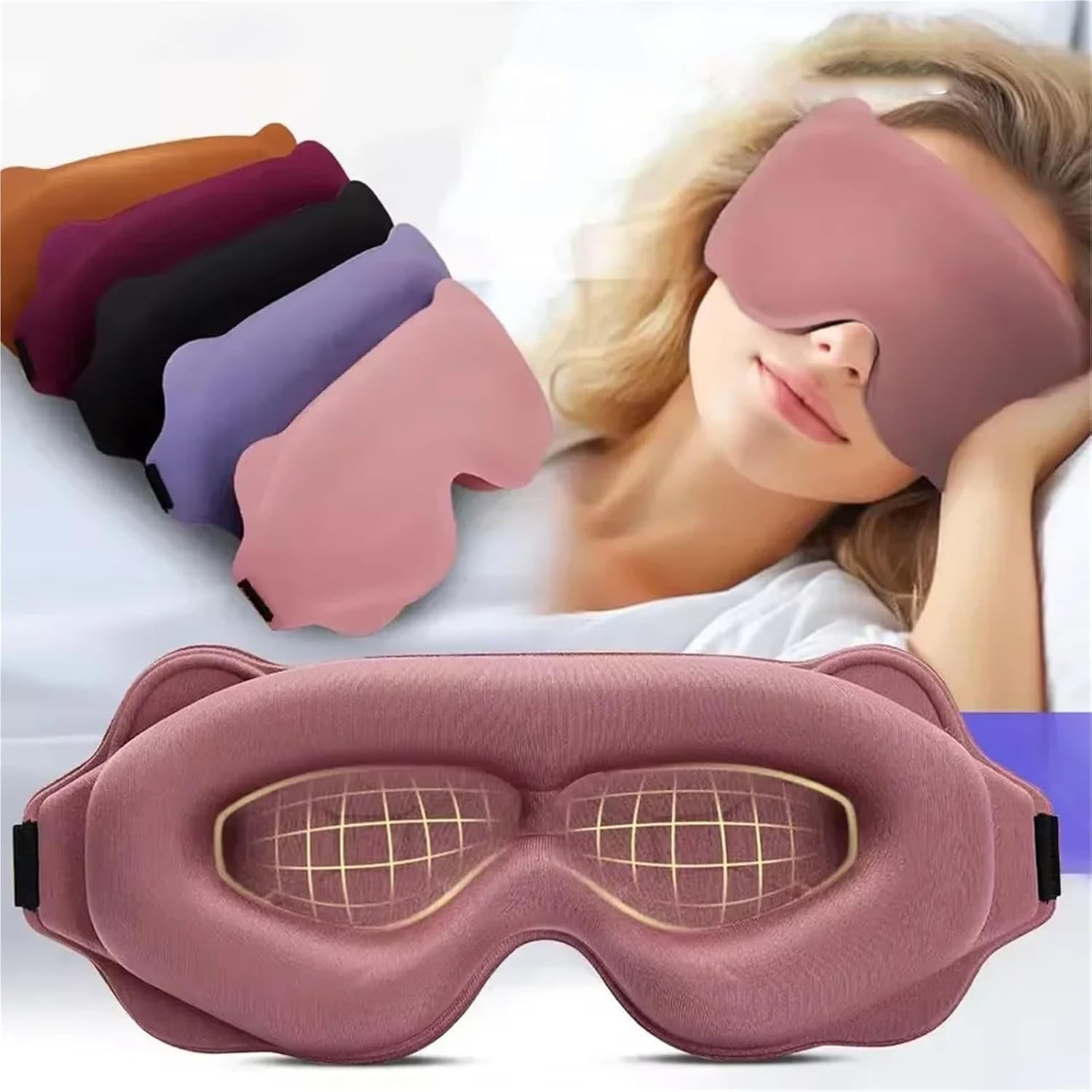 3D Printing Mask - 3D Slaapmasker Lichtblokkerend Slaapmasker Voor Ogen