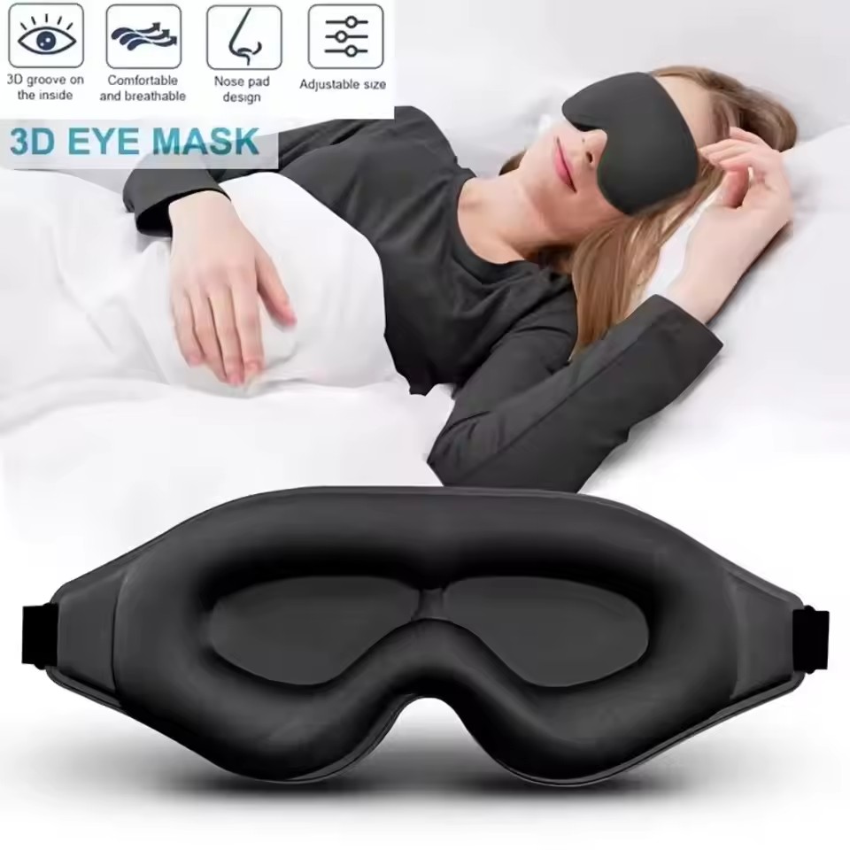 3D Printing Mask - 3D-oogmasker, comfortabel en ademend slaapmasker met