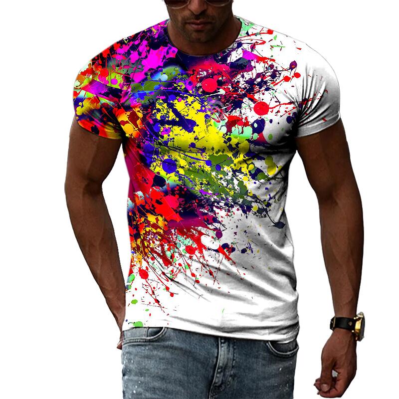 3D Printing Kpop - Zomermode voor heren, 3D-print grafisch T-shirt,