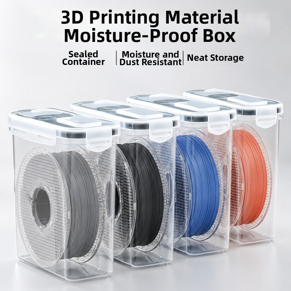 3D Printing For Medical - Transparante filamentcontainer, luchtdicht, vochtbestendig, 3D-printcontainer, stofdichte