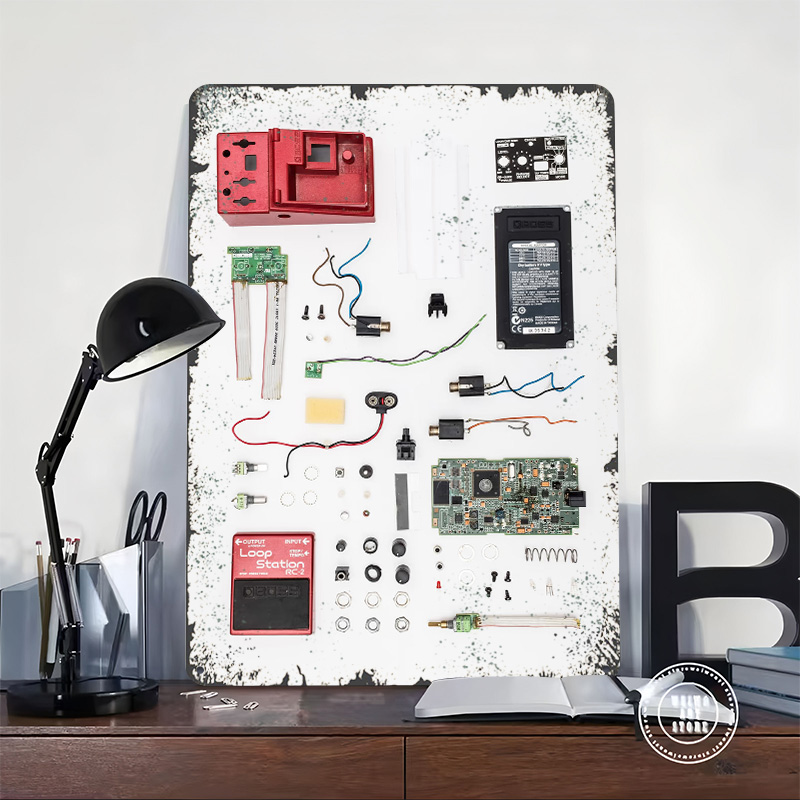 Rode Loop Pedal Poster Retro 3 - 3D Printing Wall Loops recensie en prijs