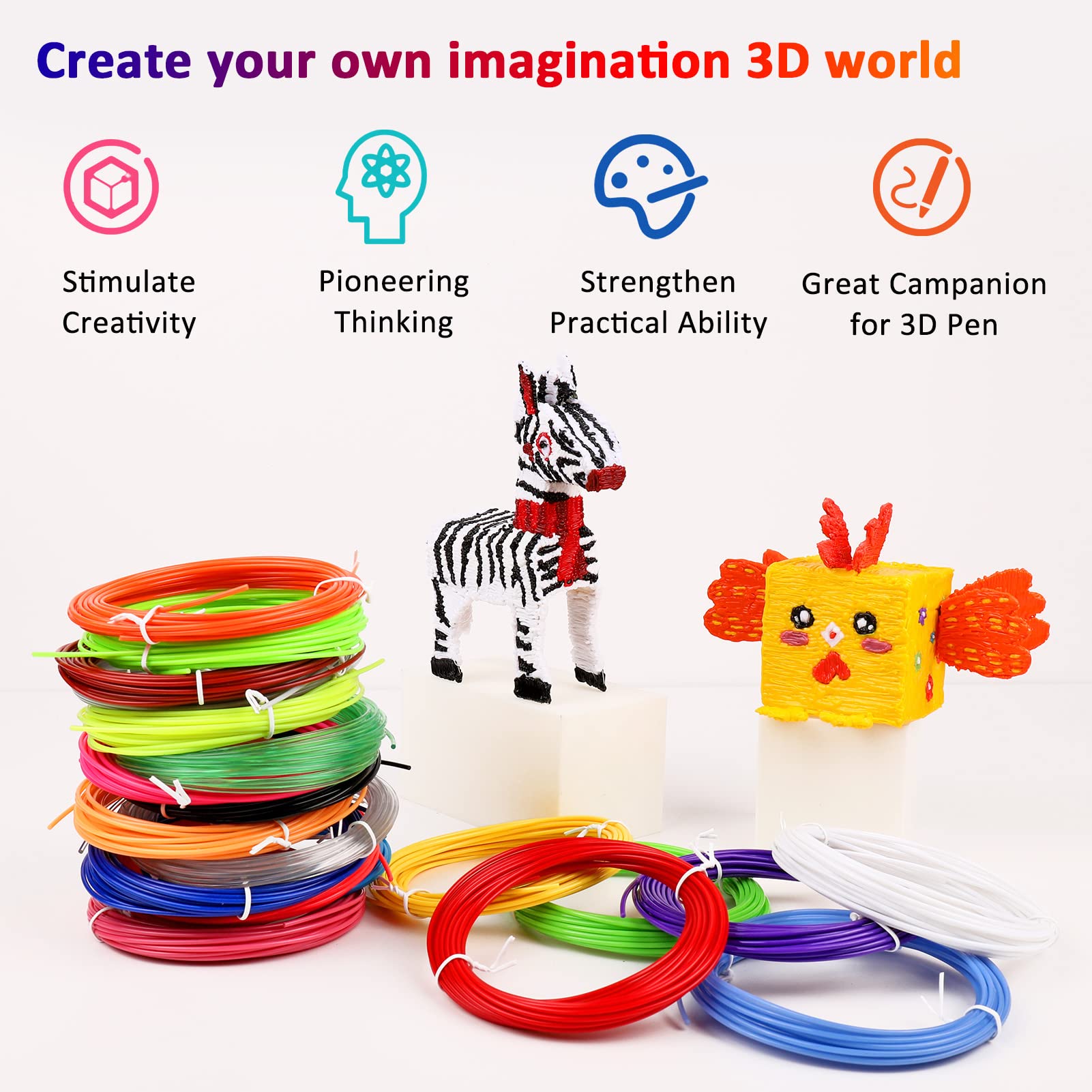 40/32/30 Kleuren PLA Filament  - 3D Printing Nylon Filament recensie en prijs