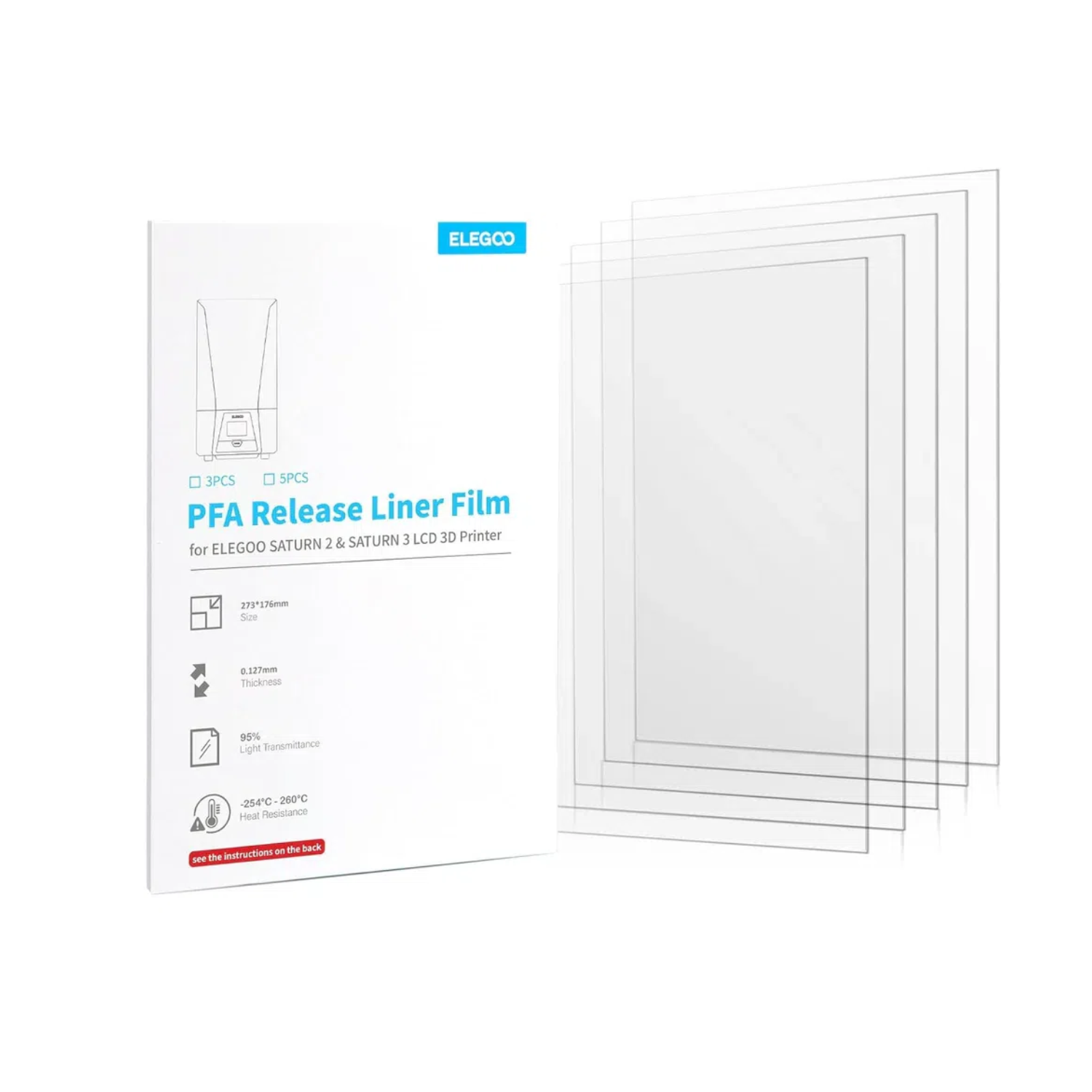 Film voor ELEGOO PFA Release L - 3D Printer Resin recensie en prijs