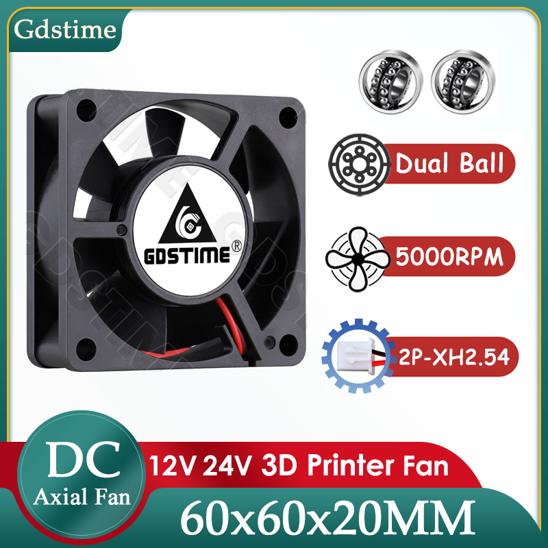 Gdstime 6020 Fan 24V 12V 5V DC - 3D Printer Power Supply recensie en prijs