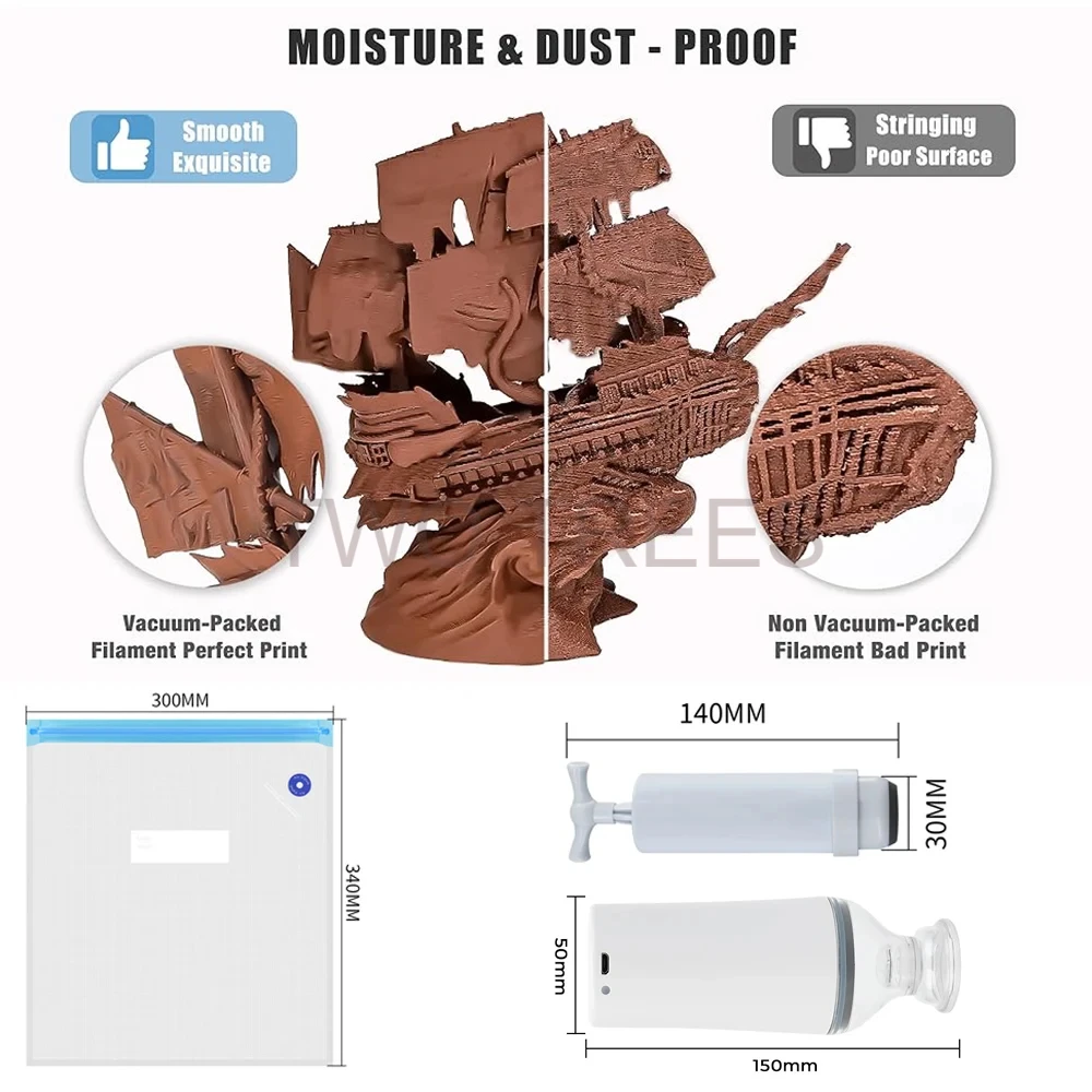 3D Print Vacuümzak Filamentdro - 3D Printing Nylon Filament recensie en prijs