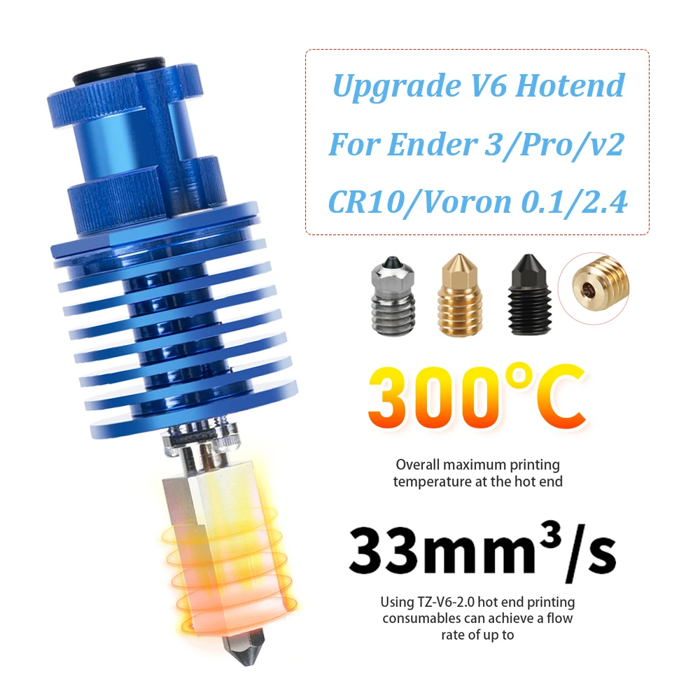 Highspeed printkop upgrade V6  - 3D Printing Ender recensie en prijs